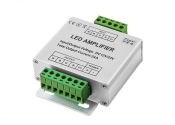 Усилитель сигнала для RGBW контроллера LD-RA-E (RGBW amplifier DC 12-24V 4x6A) 28053