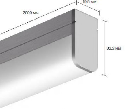 Накладной алюминиевый профиль для светодиодных лент LD profile – 31, 31023