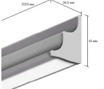 Встраиваемый алюминиевый профиль для светодиодных лент LD profile – 24, 29490